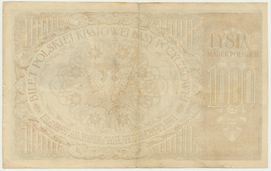 1.000 marek 1919 – III Ser.C – Fałszerstwo z epoki – NIEWYŁAPANE