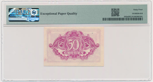 50 groszy 1944 – PMG 64 EPQ