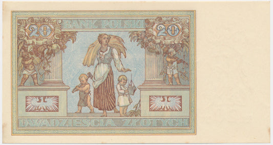 Banknot 20 złotych 1931 – DH. –