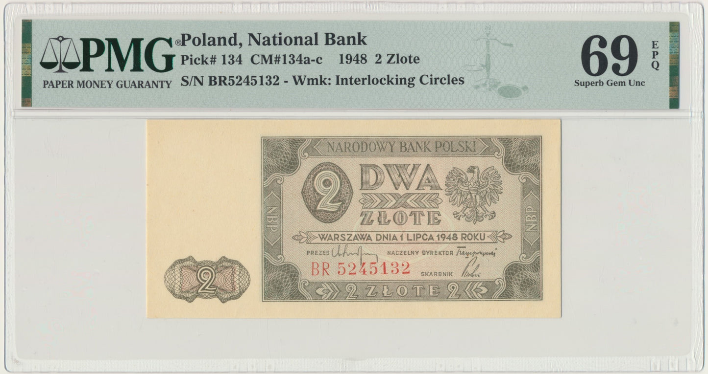 2 złote 1948 – BR – PMG 69 EPQ
