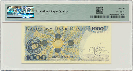 Banknot 1.000 złotych 1975 – AM – PMG 66 EPQ