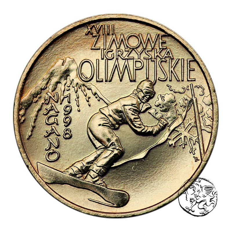 III RP, 2 zł, 1998, Igrzyska w Nagano
