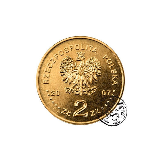 III RP, 2 złote, 2007, Miasto średniowieczne w Toruniu