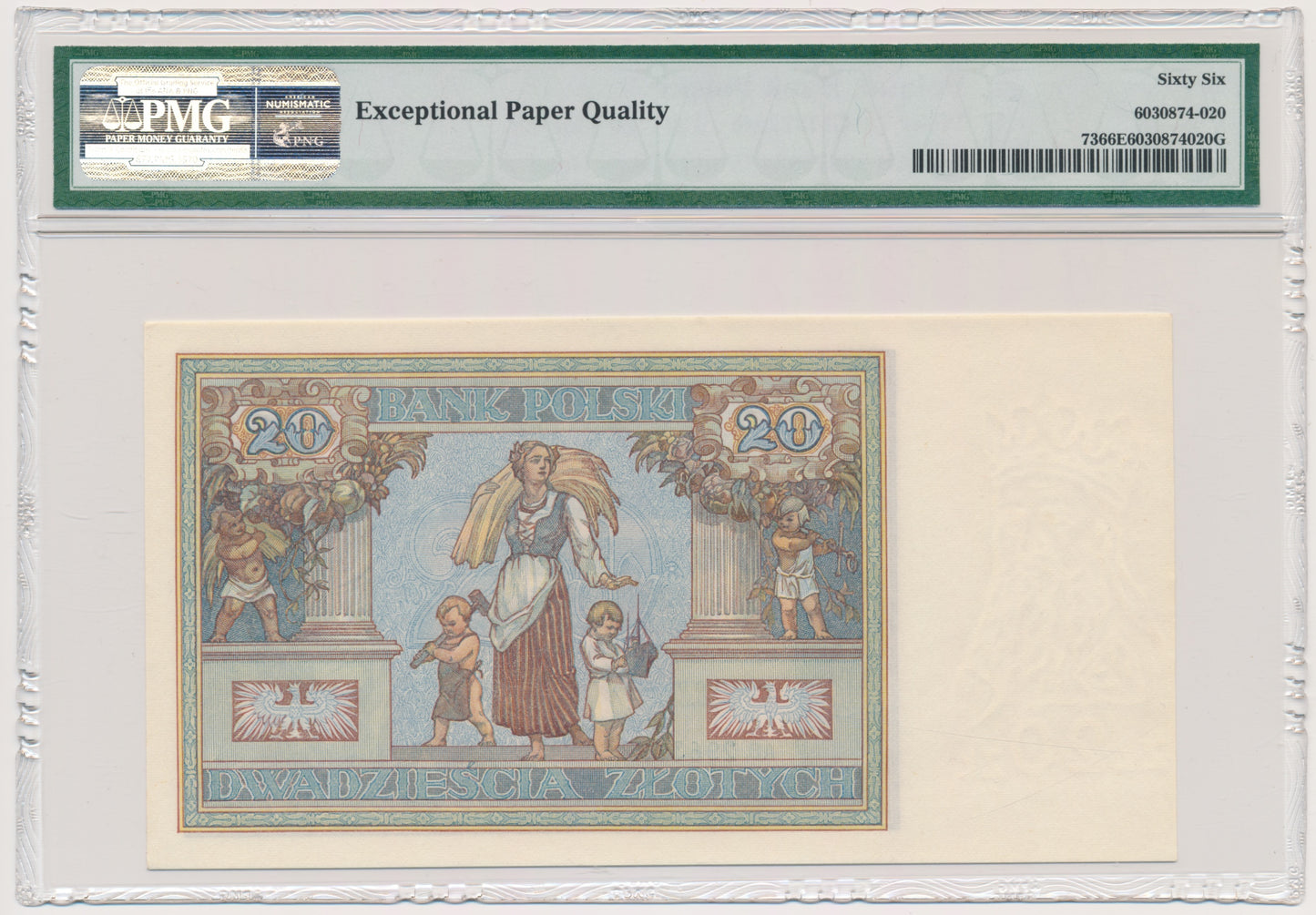 20 złotych 1931 – AB. – PMG 66 EPQ