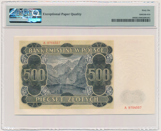 500 złotych 1940 – A – PMG 66 EPQ