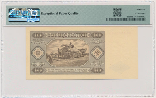 10 złotych 1948 – AW – PMG 66 EPQ