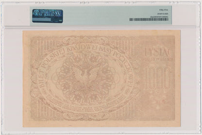 Banknot 1.000 marek 1919 – Ser.E – PMG 55