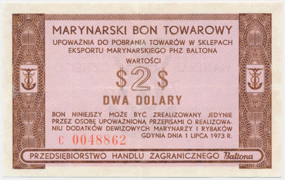 Baltona, 2 dolary 1973 – C – RZADKIE