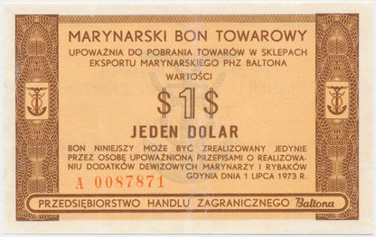 Baltona, 1 dolar 1973 – A – RZADKI