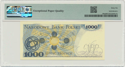 Banknot 1.000 złotych 1975 – AM – PMG 66 EPQ