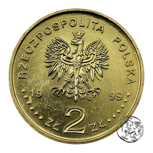 III RP, 2 złote, 1999, Fryderyk Chopin