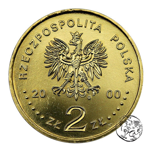 III RP, 2 złote, 2000, Tysiąc lat Wrocławia
