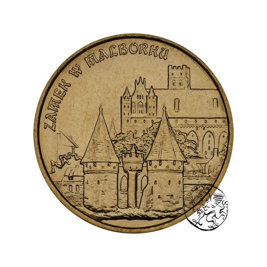 III RP, 2 złote, 2002, Zamek w Malborku