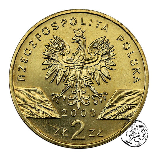 III RP, 2 złote, 2003, Węgorz europejski