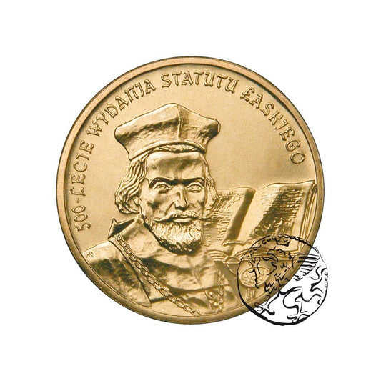 III RP, 2 złote, 2006, Statut Łaskiego