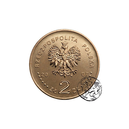 III RP, 2 złote, 2007, Lokacja Krakowa