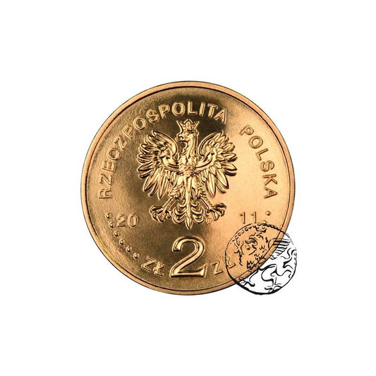 III RP, 2 złote, 2011, Beatyfikacja Jana Pawła II