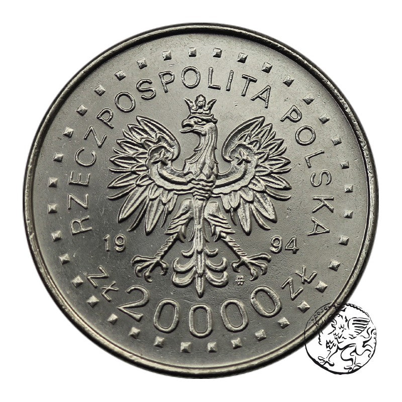III RP, 20 000 zł, 1994, Powstanie Kościuszkowskie