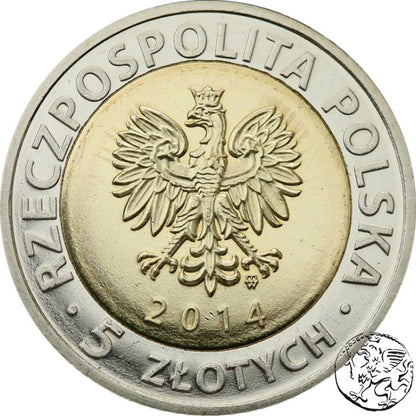 III RP, 5 złotych, 2014, 25 Lat Wolności