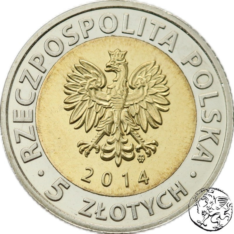 III RP 5 złotych, 2014,  Zamek Królewski w Warszawie