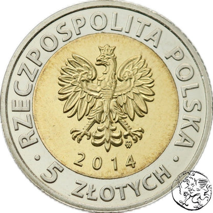 III RP 5 złotych, 2014,  Zamek Królewski w Warszawie