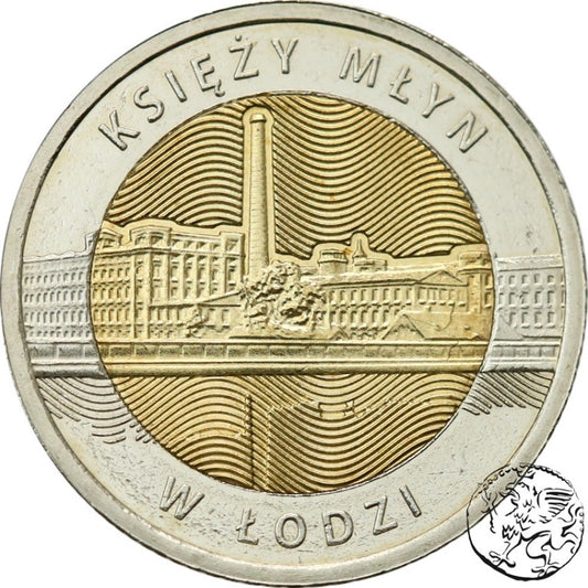 III RP, 5 złotych, 2016, Księży Młyn w Łodzi