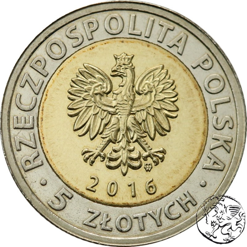 III RP, 5 złotych, 2016, Zamek Książąt Pomorskich Szczecin