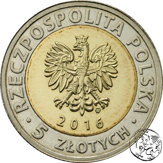 III RP, 5 złotych, 2016, Zamek Książąt Pomorskich Szczecin