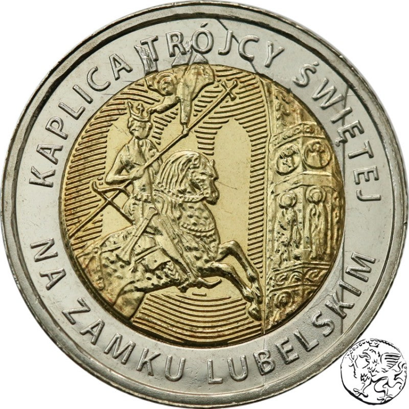 III RP, 5 złotych, 2017, Kaplica Trójcy Świętej na Zamku Lubelskim