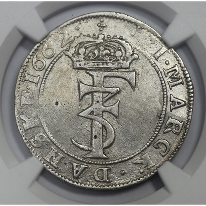 Norwegia, 2 marki, 1662