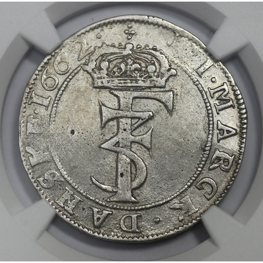 Norwegia, 2 marki, 1662