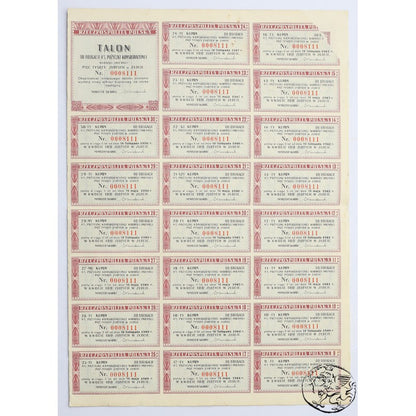 Polska, obligacja 5000 złotych, 4% pożyczki konsolidacyjnej 1936