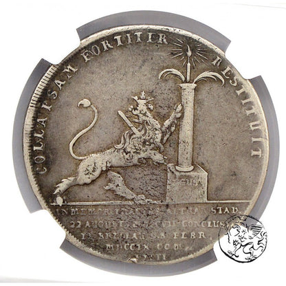 Pomorze, Szczecin, Karol XII, talar, 1709, NGC VF30