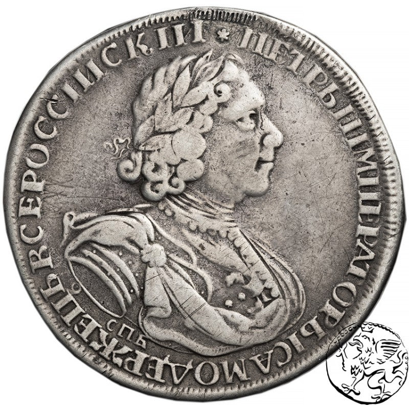 Rosja, rubel, 1724 Piotr I, słońce