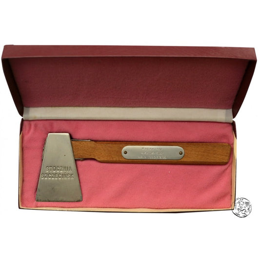 Stocznia Szczecińska, siekierka pamiątkowa, m/s "Warta" 1992